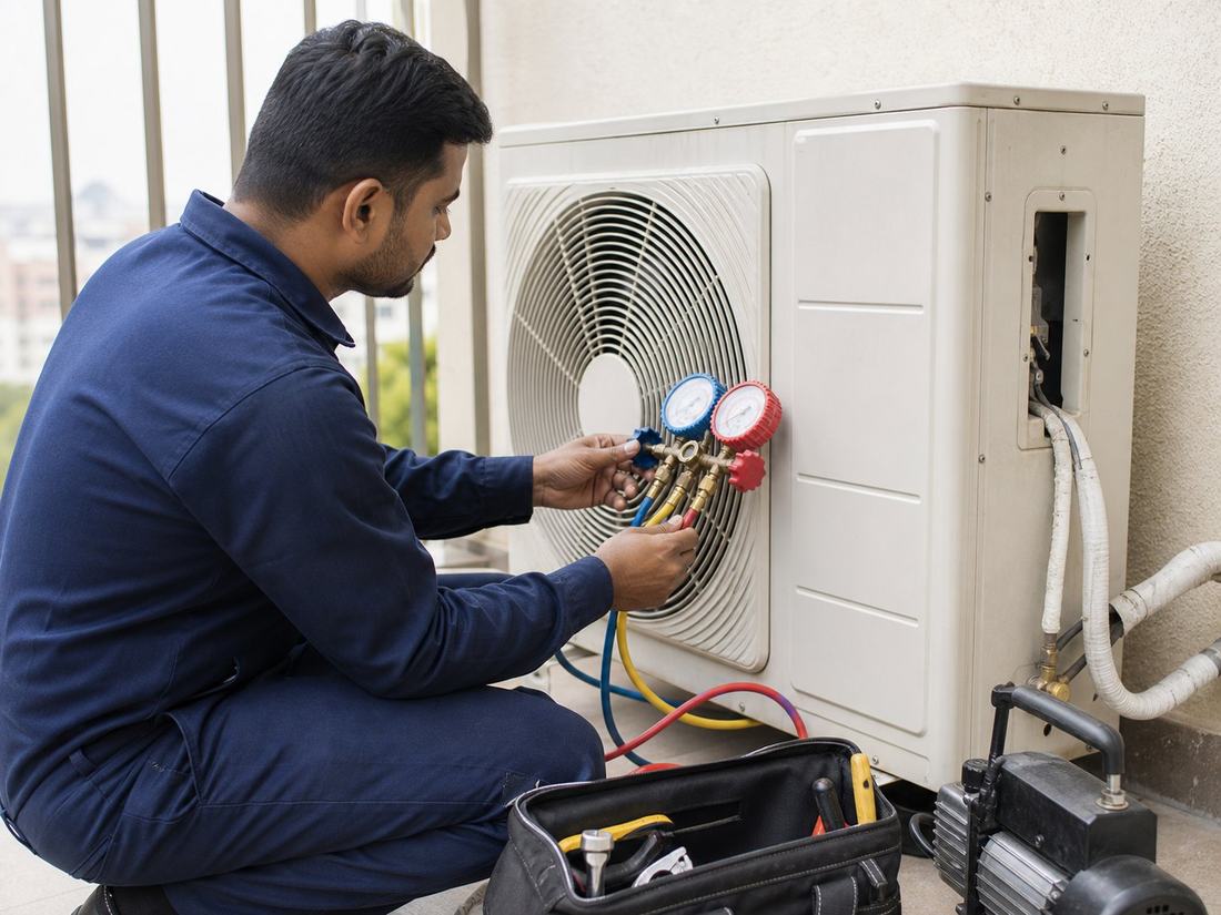 Representative image of AC diagnostic gauges
